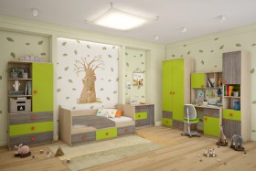 Детская комната Пуговка в Ханты-Мансийске - xanty-mansijsk.katalogmebeli.com | фото