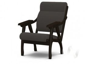 Кресло Вега-10 (венге лак/ULTRA GRAFIT) в Ханты-Мансийске - xanty-mansijsk.katalogmebeli.com | фото 1