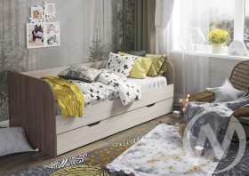 Кровать детская Балли 2-х уровневая (шимо темный/шимо светлый) в Ханты-Мансийске - xanty-mansijsk.katalogmebeli.com | фото